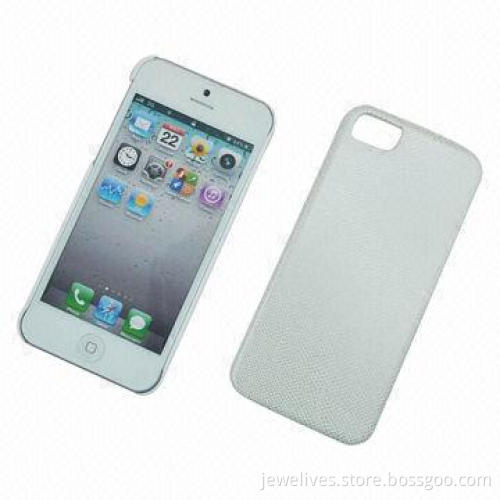 Hot Selling PC Case for iPhone 5, with Leather Covered